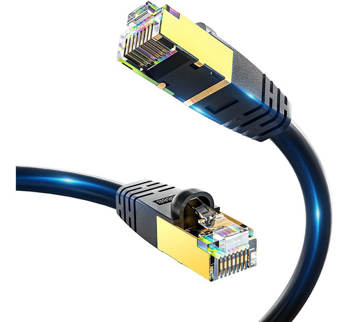 Cable Ethernet Cat8 De 25 Pies, Cable Cat8 Para Exterio...