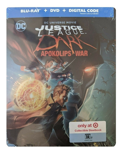 Justice League Dark Apokolips War Steelbook Pelicula Blu-ray