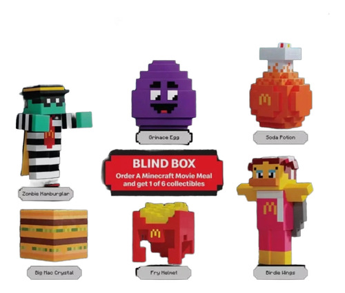 Minecraft Mc Donalds Coleccion Completa Adultos Nuevo