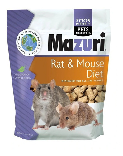 Alimento Para Ratas Y Ratones Mazuri 900g