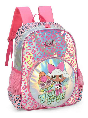 Mochila Escolar Infantil Básica Lol Surprise Pink