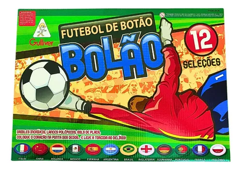 Jogo de Futebol de Botão - 2 Seleções - Brasil x Argentina - Gulliver