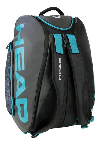 Bolso Paletero Pro Padel 50 Negro Petroleo Head