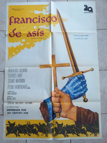 Antiguo Afiche Cine - Francisco De Asís * 