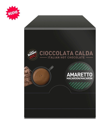 Chocolate Caliente Italiano Vergnano 15 Sobres, Amaretto