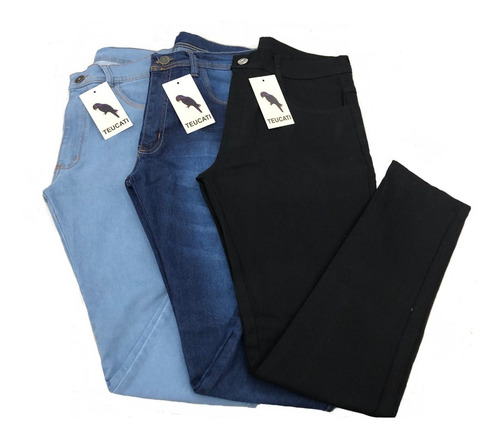 calça masculina slim em jeans com elastano