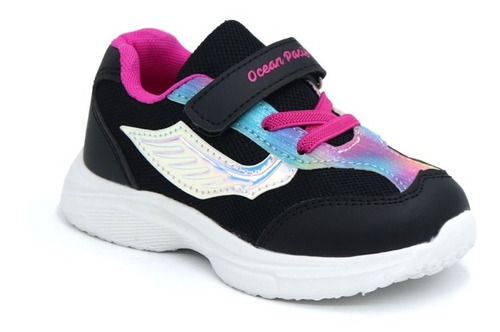 Zapatilla Ocean Pacific De Niña  Leah-g Negro.