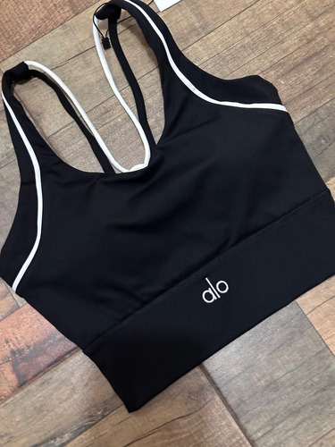 Top Deportivo Alo Original Dama Negro Liso Grande