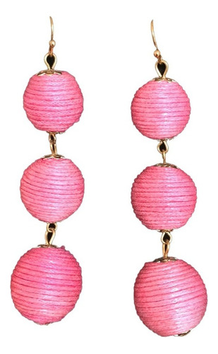 Arete Siria Ye113 Para Mujer Rosa Moderno