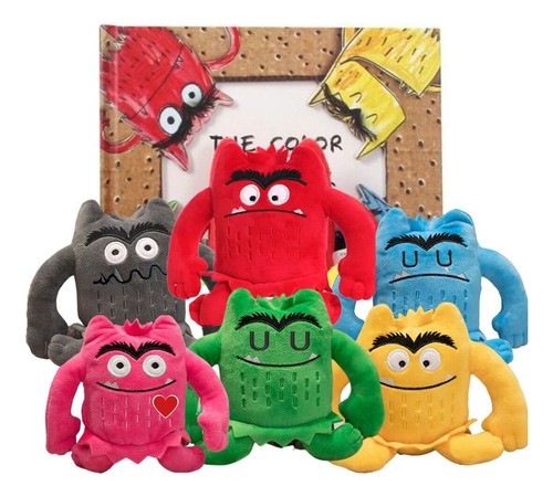 Peluches Monstruo De Colores Las Emociones Set X 06