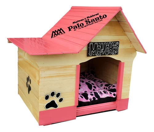 Cama Para Perros (60×50cm Personalizada + Colchoneta +nombre