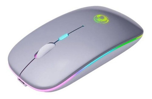 Mouse Óptico Inalámbrico Recargable Rgb Gamer 2.4ghz 