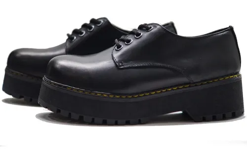 Zapatos Con Plataforma Choclo Street estilo Dr. Martens Cuotas