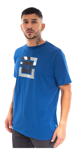 Imagen 3 de 7 de Polera Manga Corta Hombre Hang Loose Eternal Sea Azul