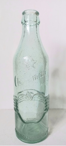 Botella Antigua Escasa Labrada Asproman Años 50 , Chilena