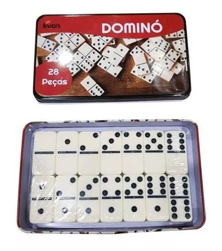 Jogo De Domino Profissional Pesado Caixa Marcação Colorida