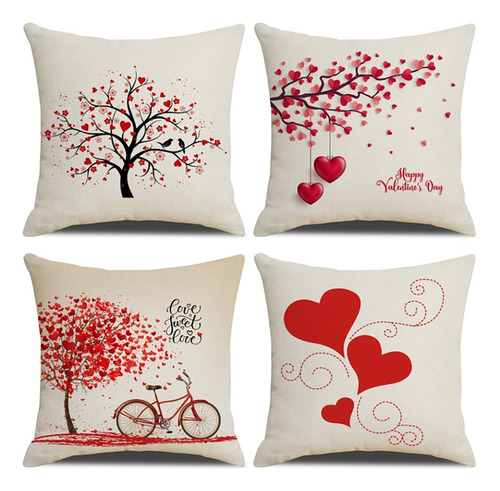 Fundas De Almohada Para Decoración Del Día De San Valentín,