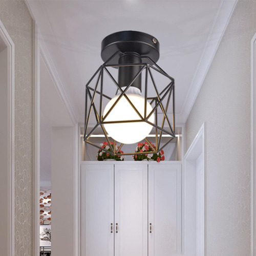 Metal Pendant Lamp Holder Vintage Chandelier Shade For Hallw