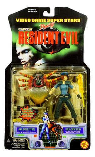Toy Biz Resident Evil Jill Valentine & Web Spinner 1998