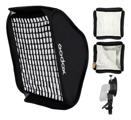 Softbox Com Grid Para Flash Speedite 60x60 Dedicado Godox