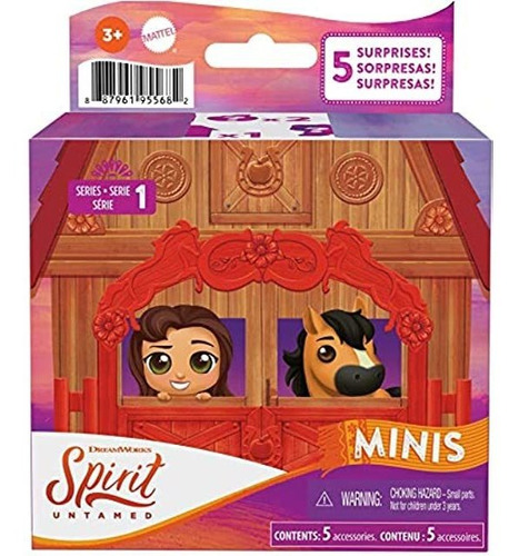 Mattel Spirit Untamed Surprise Mini Caballo Y Amigo Con 3 A