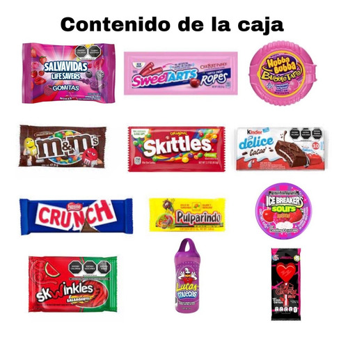 Regalo Caja Corazón Con Dulces Para Toda Ocasión.
