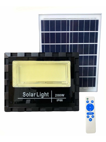 Reflector Led Solar 200w Luz Cálida 3000k