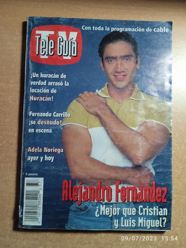 Tele Guía. ( Alejandro Fernández )#47 Octubre 1997