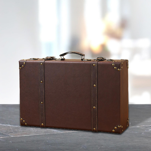 Baúl De Madera, Caja De 44 Cm X 14 Cm X 29 Cm