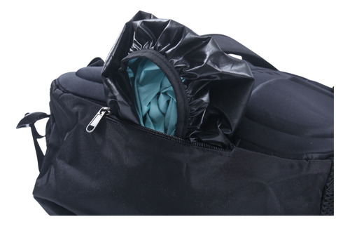 Mochila Portanotebook Escolar Impermeable Cobertor Premium Color Negro Diseño De La Tela Liso
