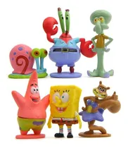Comprar Bonecos Bob Esponja Pvc Kit 6 Bonecos Patrick Lula Molus 400