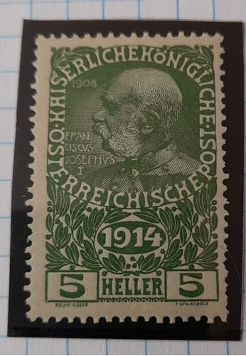 Sello Postal Austria - 1914 Emperador Jose I