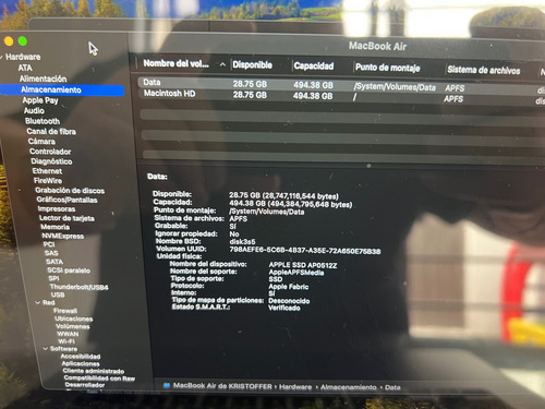 Macbook Air 15 Mqkx3e/a Chip M2 8 Cpu, 8gb Ram, 512gb Ssd (Usado)