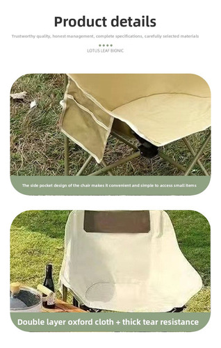 Sillas Plegables Para Acampar Y Pescar Al Aire Libre