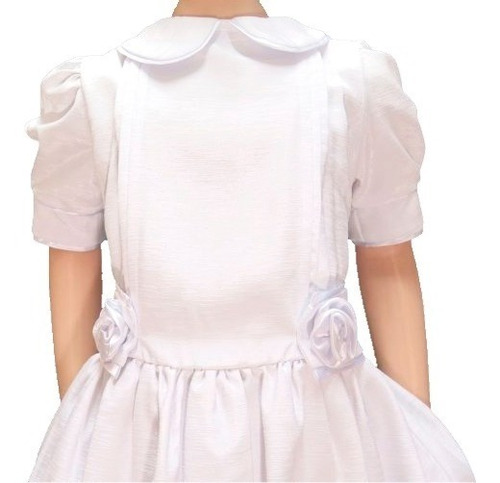 Vestido Comunion Cuellito Tablas Nena 010 Childrens