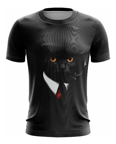 Remera Unisex Gato Mafia