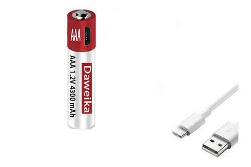 Bateria Recargable 4300mah Aaa 1,2 V Usb