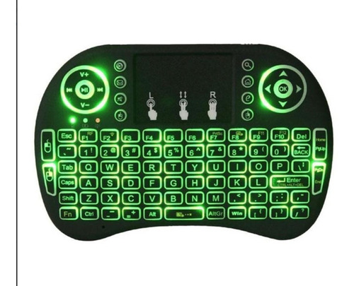 Mini Teclado Inalambrico Retroiluminado Para Smart Tv Box 