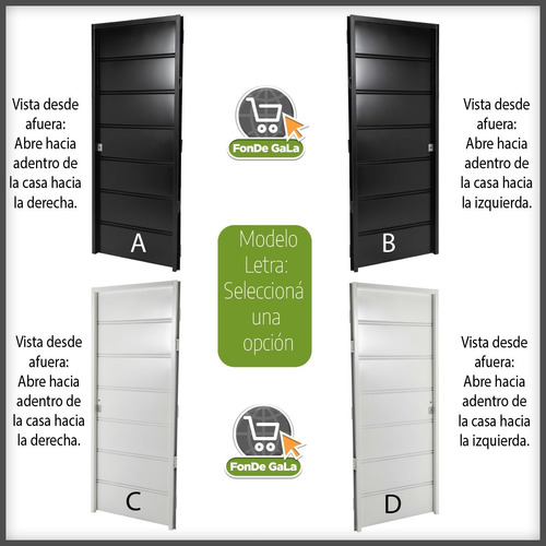 Imagen 2 de 9 de Puerta Chapa Simple Reforzada 80 X 200 Cerradura 1er Calidad