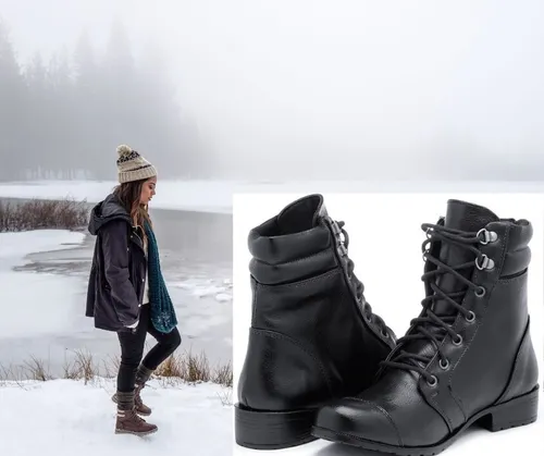 Bota de hotsell amarrar feminina