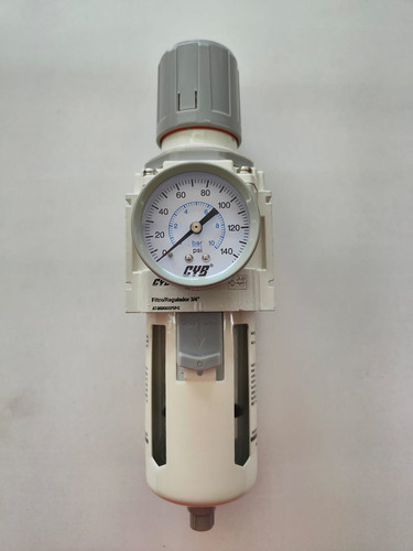 Filtro Regulador De Aire Cyb De 3/4 Npt Con Manometro