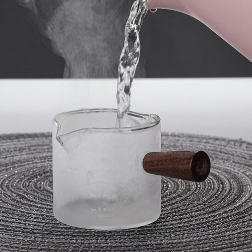 2x Taza Medidora De Vidrio Boquillas Dobles Resistente A