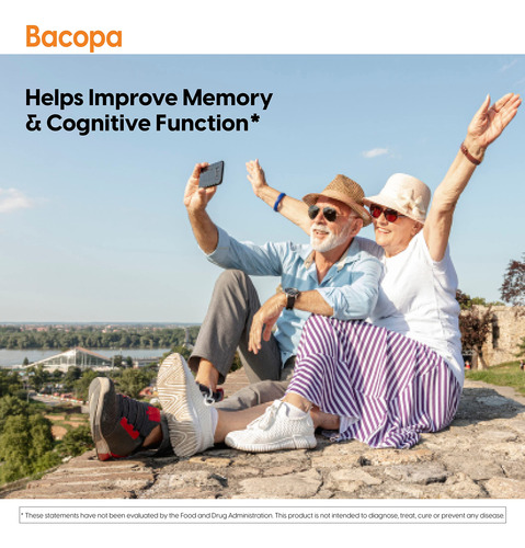 Suplemente Doctor's Best Bacopa Com Synapsa 320 Mg 60 Compri