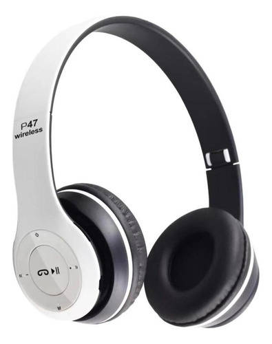 Auriculares inalámbricos MTI P47 P47 blanco con luz LED