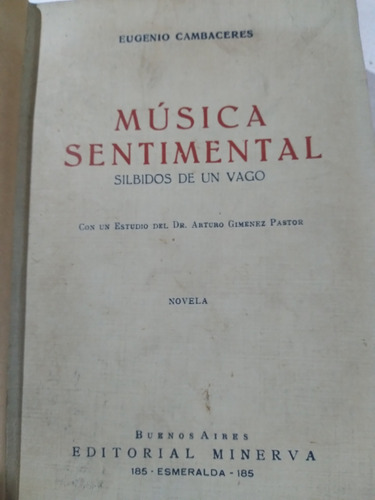Música Sentimental: Eugenio Cambaceres