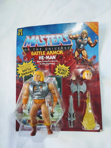 Motu Origins He Man Battle Armor De Lujo Gira Pecho
