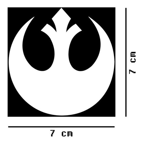 Star Wars Rebel Alliance Sticker Vinil 2p B $135 Mikegamesmx
