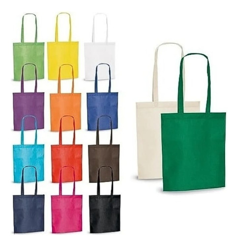 10 Sacolas Ecobag 80gr Eventos Mercado Sacolinhas Tnt 30x35 Laranja