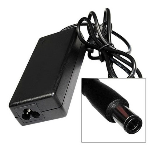 Imagen 1 de 2 de Cargador Notebook Hp 18.5v 3.5a 65w Punta Aguja Pin Central