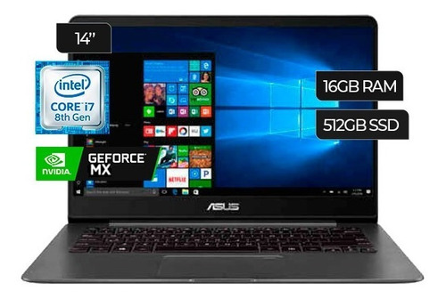 Laptop Asus Zenbook Ux430un-ih74 14  Core I7 512gb 16gb (Reacondicionado)